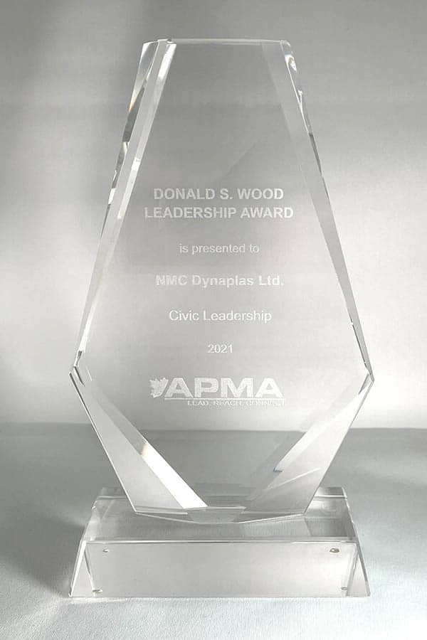 Donal S Wood Leadership Award 2021 - National Molding