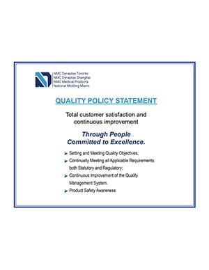 Quality Policy Statement - National Molding